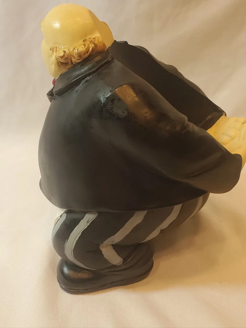 Young's Resin Vtg Italian/French Chef Butler Wine Caddy Holder EUC